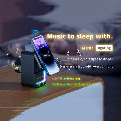 Bluetooth Speaker 5-in-1 Wireless Charger